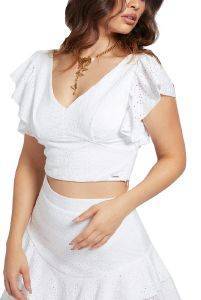 CROP TOP GUESS HATICE W1GP74KALQ0 ΛΕΥΚΟ (L) CROP TOP GUESS HATICE W1GP74KALQ0 ΛΕΥΚΟ (L)