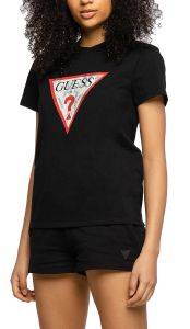 T-SHIRT GUESS USED-LOOK TRIANGLE LOGO PRINTED FRONT W93I0RR9I60 ΜΑΥΡΟ (S) T-SHIRT GUESS USED-LOOK TRIANGLE LOGO PRINTED FRONT W93I0RR9I60 ΜΑΥΡΟ (S)