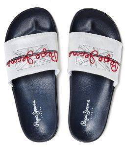 ΣΑΓΙΟΝΑΡΕΣ PEPE JEANS SLIDER FLAG PLS70097 ΛΕΥΚΟ/ΣΚΟΥΡΟ ΜΠΛΕ (38) ΣΑΓΙΟΝΑΡΕΣ PEPE JEANS SLIDER FLAG PLS70097 ΛΕΥΚΟ/ΣΚΟΥΡΟ ΜΠΛΕ (38)