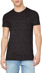 T-SHIRT SUPERDRY ORANGE LABEL VINTAGE EMBROIDERY M1010024A ΜΑΥΡΟ ΜΕΛΑΝΖΕ