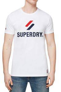 T-SHIRT SUPERDRY SPORTSTYLE CLASSIC M1010967A ΛΕΥΚΟ (M) T-SHIRT SUPERDRY SPORTSTYLE CLASSIC M1010967A ΛΕΥΚΟ (M)