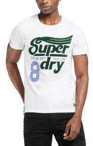 SUPERDRY T-SHIRT SUPERDRY COLLEGIATE GRAPHIC M1011193A ΛΕΥΚΟ