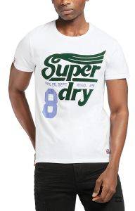 T-SHIRT SUPERDRY COLLEGIATE GRAPHIC M1011193A ΛΕΥΚΟ