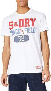 SUPERDRY T-SHIRT SUPERDRY TRACK - FIELD GRAPHIC M1011197A ΛΕΥΚΟ