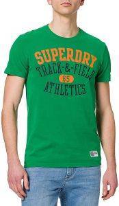 SUPERDRY T-SHIRT SUPERDRY TRACK - FIELD GRAPHIC M1011197A ΠΡΑΣΙΝΟ