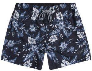BOXER SUPERDRY SUPER 5S BEACH VOLLEY M3010046A FLORAL ΜΑΥΡΟ
