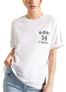 T-SHIRT SUPERDRY MILITARY NARRATIVE BOXY W1010468A  (XS)