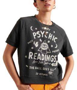 T-SHIRT SUPERDRY WORKWEAR CROPPED W1010480A WASHED ΜΑΥΡΟ (M) T-SHIRT SUPERDRY WORKWEAR CROPPED W1010480A WASHED ΜΑΥΡΟ (M)