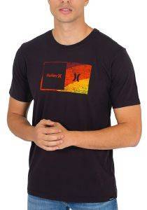 HURLEY T-SHIRT HURLEY EVD WSH HALFER SWAMIS CZ6063 ΜΑΥΡΟ