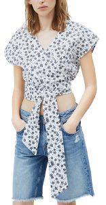 ΠΟΥΚΑΜΙΣΟ PEPE JEANS ITALINA PL303976 ΛΕΥΚΟ/ΣΚΟΥΡΟ ΜΠΛΕ