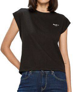 T-SHIRT PEPE JEANS BLOOM PL504821 ΜΑΥΡΟ (L) T-SHIRT PEPE JEANS BLOOM PL504821 ΜΑΥΡΟ (L)