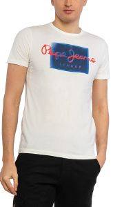 T-SHIRT PEPE JEANS DIMITRI PM507745 ΚΡΕΜ (XL) T-SHIRT PEPE JEANS DIMITRI PM507745 ΚΡΕΜ (XL)