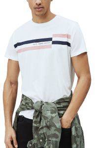 T-SHIRT PEPE JEANS DONOVAN PM507749 ΚΡΕΜ (M) T-SHIRT PEPE JEANS DONOVAN PM507749 ΚΡΕΜ (M)