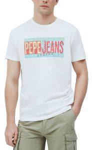 PEPE JEANS T-SHIRT PEPE JEANS MARK PM507768 ΛΕΥΚΟ