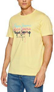 T-SHIRT PEPE JEANS MOE 2 PAINTING EFFECT LOGO PM507778  (L)