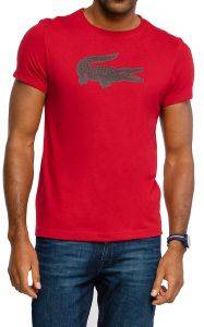 T-SHIRT LACOSTE 3D PRINT CROCODILE TH2042 GF9 ΚΟΚΚΙΝΟ/ΣΚΟΥΡΟ ΜΠΛΕ (M) T-SHIRT LACOSTE 3D PRINT CROCODILE TH2042 GF9 ΚΟΚΚΙΝΟ/ΣΚΟΥΡΟ ΜΠΛΕ (M)