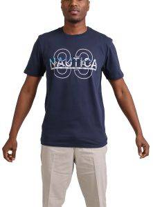 T-SHIRT NAUTICA V15909 4NV ΣΚΟΥΡΟ ΜΠΛΕ