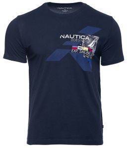 T-SHIRT NAUTICA V15911 4NV ΣΚΟΥΡΟ ΜΠΛΕ