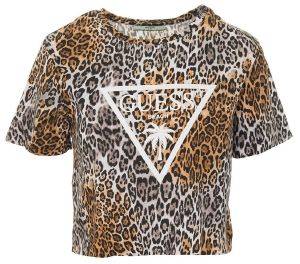 CROP TOP GUESS E02I01JA911 WILD LEOPARD ΚΑΦΕ (S) CROP TOP GUESS E02I01JA911 WILD LEOPARD ΚΑΦΕ (S)