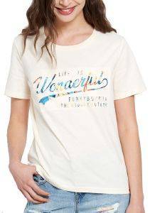T-SHIRT FUNKY BUDDHA LIFE IS WONDERFUL FBL003-117-04 ΕΚΡΟΥ (XS) T-SHIRT FUNKY BUDDHA LIFE IS WONDERFUL FBL003-117-04 ΕΚΡΟΥ (XS)