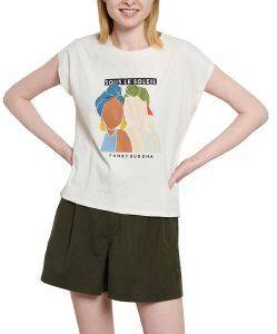 T-SHIRT FUNKY BUDDHA GRAPHIC SOUS LE SOLEIL FBL003-194-04 ΕΚΡΟΥ (S) T-SHIRT FUNKY BUDDHA GRAPHIC SOUS LE SOLEIL FBL003-194-04 ΕΚΡΟΥ (S)