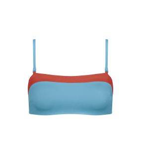 BIKINI TOP SLOGGI WOMEN SHORE KOSRAE BANDEAU ΑΝΟΙΧΤΟ ΠΟΡΤΟΚΑΛΙ/ΓΑΛΑΖΙΟ (L) BIKINI TOP SLOGGI WOMEN SHORE KOSRAE BANDEAU ΑΝΟΙΧΤΟ ΠΟΡΤΟΚΑΛΙ/ΓΑΛΑΖΙΟ (L)