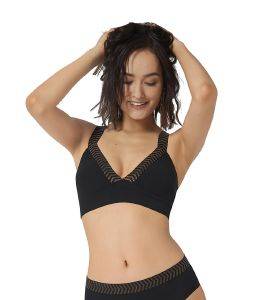 BIKINI TOP SLOGGI WOMEN SHORE MILI ATOLL BRALETTE ΜΑΥΡΟ (S) BIKINI TOP SLOGGI WOMEN SHORE MILI ATOLL BRALETTE ΜΑΥΡΟ (S)