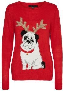 ΠΟΥΛΟΒΕΡ VERO MODA VMCHRISTMASDOG 10250531 ΚΟΚΚΙΝΟ (XS) ΠΟΥΛΟΒΕΡ VERO MODA VMCHRISTMASDOG 10250531 ΚΟΚΚΙΝΟ (XS)