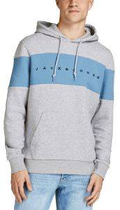 HOODIE JACK & JONES JORCOPENHAGEN BLOCK 12198477 ΑΝΟΙΧΤΟ ΓΚΡΙ ΜΕΛΑΝΖΕ (S) HOODIE JACK & JONES JORCOPENHAGEN BLOCK 12198477 ΑΝΟΙΧΤΟ ΓΚΡΙ ΜΕΛΑΝΖΕ (S)