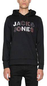 HOODIE JACK & JONES JCOBOOSTER 12202183 ΜΑΥΡΟ (S) HOODIE JACK & JONES JCOBOOSTER 12202183 ΜΑΥΡΟ (S)