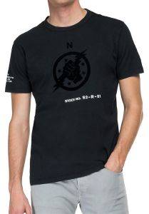 T-SHIRT REPLAY WITH PRINT M3457 .000.23178G 998 ����� (XL)