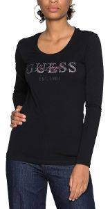 ΜΠΛΟΥΖΑ ΜΑΚΡΥΜΑΝΙΚΗ GUESS IZAGA W1BI03J1311 ΜΑΥΡΟ (M) ΜΠΛΟΥΖΑ ΜΑΚΡΥΜΑΝΙΚΗ GUESS IZAGA W1BI03J1311 ΜΑΥΡΟ (M)