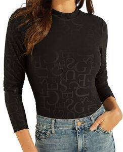 ΜΠΛΟΥΖΑ ΜΑΚΡΥΜΑΝΙΚΗ GUESS EMBOSSED LOGO W1BP18KA2O1 ΜΑΥΡΟ (M) ΜΠΛΟΥΖΑ ΜΑΚΡΥΜΑΝΙΚΗ GUESS EMBOSSED LOGO W1BP18KA2O1 ΜΑΥΡΟ (M)
