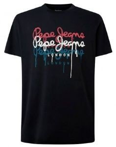 T-SHIRT PEPE JEANS MOE 2 PAINTING EFFECT LOGO PM507778/985 ΜΑΥΡΟ (XL) T-SHIRT PEPE JEANS MOE 2 PAINTING EFFECT LOGO PM507778/985 ΜΑΥΡΟ (XL)