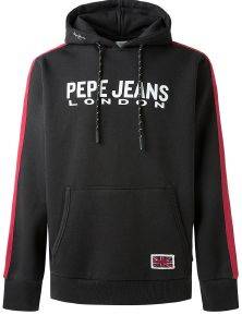 PEPE JEANS HOODIE PEPE JEANS ANDRE PM582028 ΜΑΥΡΟ