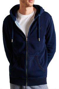 HOODIE ΜΕ ΦΕΡΜΟΥΑΡ SUPERDRY OVIN VINTAGE LOGO M2011449A ΣΚΟΥΡΟ ΜΠΛΕ (S) HOODIE ΜΕ ΦΕΡΜΟΥΑΡ SUPERDRY OVIN VINTAGE LOGO M2011449A ΣΚΟΥΡΟ ΜΠΛΕ (S)