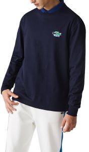 ΜΠΛΟΥΖΑ ΜΑΚΡΥΜΑΝΙΚΗ LACOSTE TH7984 166 ΣΚΟΥΡΟ ΜΠΛΕ