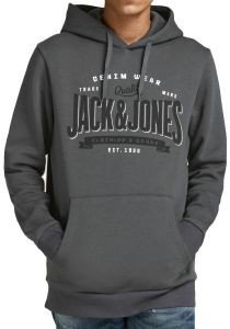 HOODIE JACK & JONES JJELOGO 12189736 ΣΚΟΥΡΟ ΓΚΡΙ (XXL) HOODIE JACK & JONES JJELOGO 12189736 ΣΚΟΥΡΟ ΓΚΡΙ (XXL)