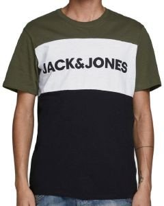 T-SHIRT JACK & JONES JJELOGO BLOCKING 12173968 /