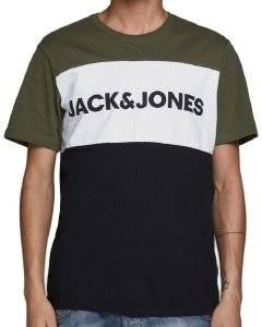 T-SHIRT JACK & JONES JJELOGO BLOCKING 12173968 ����/����� (M)
