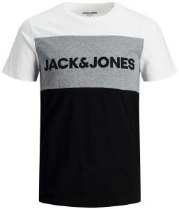 T-SHIRT JACK & JONES JJELOGO BLOCKING 12173968 ΛΕΥΚΟ/ΜΑΥΡΟ (XL) T-SHIRT JACK & JONES JJELOGO BLOCKING 12173968 ΛΕΥΚΟ/ΜΑΥΡΟ (XL)