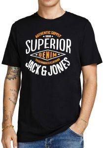 T-SHIRT JACK & JONES JJELOGO 12199474 ΜΑΥΡΟ (XL) T-SHIRT JACK & JONES JJELOGO 12199474 ΜΑΥΡΟ (XL)