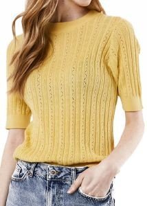 VERO MODA TOP VERO MODA VMMORENA 2/4 10256474 ΚΙΤΡΙΝΟ