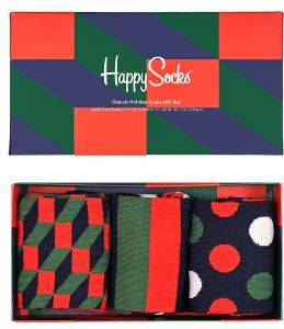   HAPPY SOCKS CLASSIC HOLIDAY XCHD08-0200 GIFT BOX 3 (41-46)