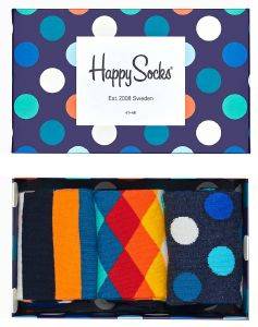   HAPPY SOCKS CLASSIC MULTI-COLOR XMIX08-6000 GIFT BOX 3 (36-40)