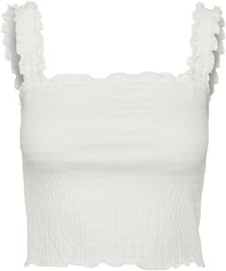 VERO MODA CROP TOP VERO MODA VMJADEISABEL 10261973 ΛΕΥΚΟ