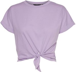 CROP TOP VERO MODA VMPANNA 10265414 ΜΩΒ (L) CROP TOP VERO MODA VMPANNA 10265414 ΜΩΒ (L)