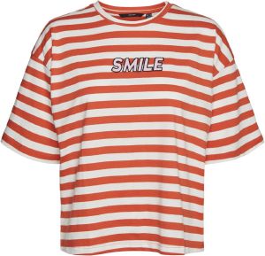 T-SHIRT VERO MODA VMULAKELLY SMILE 10267249 ΡΙΓΕ ΚΟΡΑΛΙ/ΛΕΥΚΟ (XS) T-SHIRT VERO MODA VMULAKELLY SMILE 10267249 ΡΙΓΕ ΚΟΡΑΛΙ/ΛΕΥΚΟ (XS)