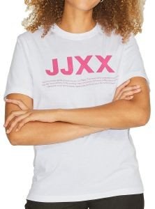 T-SHIRT JJXX JXANNA SMALL LOGO 12206974 ΛΕΥΚΟ/ΡΟΖ (M)