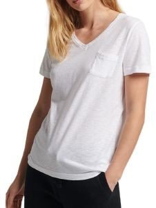 SUPERDRY T-SHIRT SUPERDRY STUDIOS POCKET W1010521B ΛΕΥΚΟ